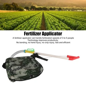 Beans Planter Flexible Handle Manual Fertilizer Spreader with Bag for Farm f5d3 - Picture 1 of 11