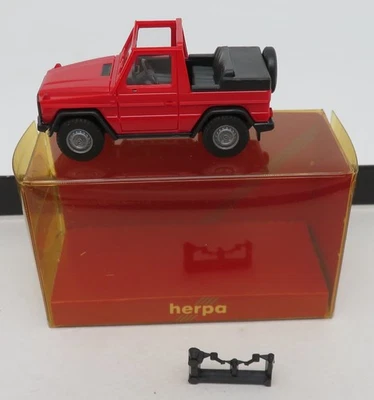 Occasione Herpa Ho 1/87 Mercedes-benz MB 230 Gé Cabrio Rosso #2075 IN Box - Immagine 1 di 4