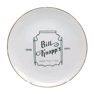 Plato de ensalada de restaurante Bill Knapps vintage "¡Buenas cosas para comer!" Viletta 8,5" * Foto 1 de 4