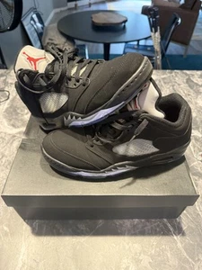 Air Jordan 5 Golf Low Black Metallic Size 10.5 Used - Picture 1 of 10