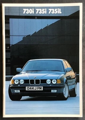 Folheto de vendas de carros BMW 7 SERIES 1986 #611070321 2/86VM 730i 735i 735iL - Imagem 1 de 4