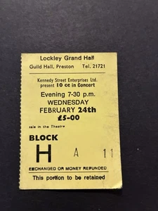 10CC Ticket 1982 - Bild 1 von 2