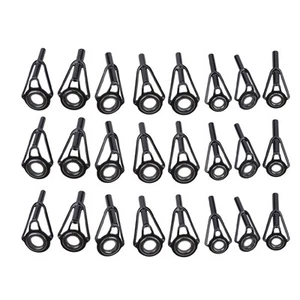 24 pièces kit de réparation guide canne à pêche haut de gamme anneaux en cé - Imagen 1 de 24