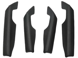 Genuine OEM Toyota Hilux GUN125 GR Sport Leather Door Armrest Set White Stitch - Picture 1 of 19