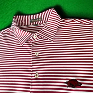 Camisa Polo Peter Millar Para Hombre Verano Comodidad Arkansas Razorbacks Talla Grande - Imagen 1 de 9