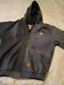 Chaqueta de Colección Roja Kap Grande Ropa de Trabajo Desteñida Exterior Grunge Mecánico Edredón Forrado GE - Imagen 1 de 8