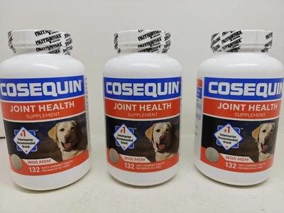 3 X Cosequin Máxima Fuerza Apoyo Articular Perro Salud Articular 132 Comprimidos - 8/28 Foto 1 de 4