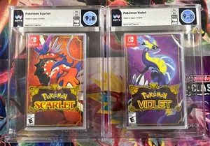 Pokemon Scarlatto e Viola Nintendo Switch WATA Grado 9.8 A++ Coppia Giochi Sigillati - Foto 1 di 2