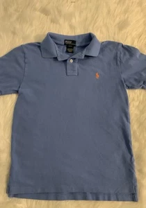 Polo Ralph Lauren Shirt Boys Size Medium (10 - 12) Collared Blue Polo Shirt - Picture 1 of 3