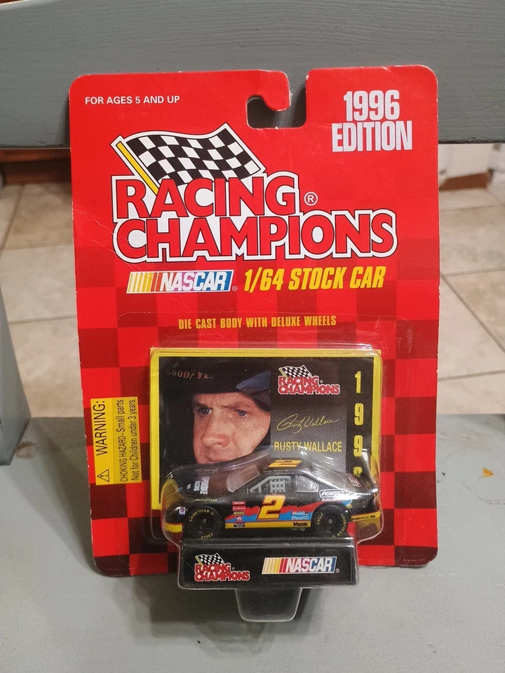 NIB 1996 Racing Champions 1:64 Scale NASCAR Diecast Stock Car #2 Rusty Wallace - Image 1 of 1