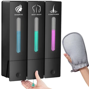 3 in 1 Shampoo and Conditioner Dispenser, 1200ML Capacity Shower Soap Dispens... - Picture 1 of 8