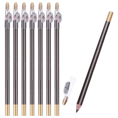 8pcs 2-In-1 Eyebrow Pencil Professional Eyebrow Makeup Pencil with Sharpener - Image 1 of 4