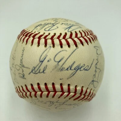 Gil Hodges Sweet Spot 1965 Washington Senators Team Signed AL Baseball JSA COA - Image 1 of 4