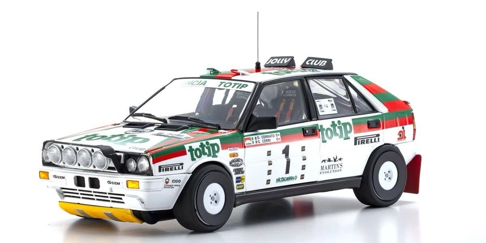 Kyosho 1:18 Scale Lancia Delta HF 4WD 1987 Targa Florio #1 - Image 1 of 4