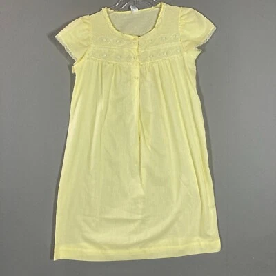 De Colección Camisón Vestido S/M Ropa de Dormir Vestido de Noche Amarillo Encaje Cottagecore Pradera Foto 1 de 4