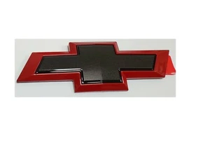 Portón trasero trasero 2015-2020 Chevrolet Tahoe Suburban Brillo rojo negro pajarita emblemas - Imagen 1 de 5