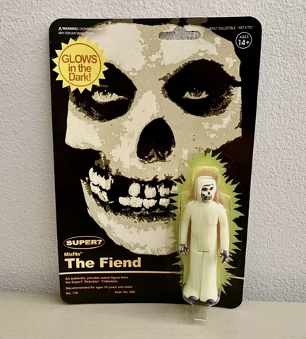 Super 7 ReAction MISFITS The Fiend Figure Glow in the Dark Remco Crimson Ghost Cover