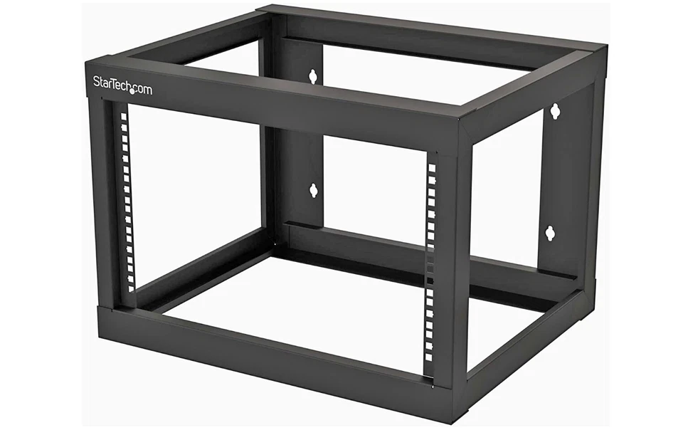 New StarTech RK619WALLO 6U Open Frame 2 Post Black Wall-Mount Steel Server Rack - Image 1 of 1