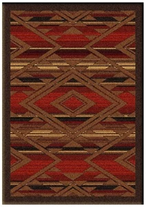 KINGS CANYON DIAMOND AND STRIPE AREA RUG - 3' X 4' - Picture 1 of 1