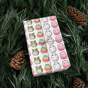 Squishmallow Gift Wrap, Wrapping Papers, Cute Animal Print Gift Wrap - Picture 1 of 17