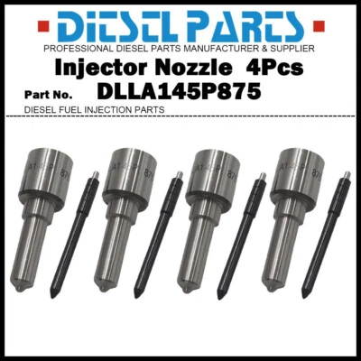 4x Injector Nozzle DLLA145P875 for Mitsubishi Pajero Montero Sport 4M41 1465A054 - Imagen 1 de 4