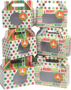 Christmas Cookie gift box Kit / Munchkin Doughnut box kit + Gift Tags 12 Count - Picture 1 of 3