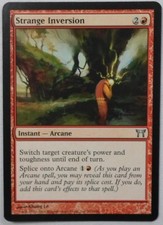 MAGIC THE GATHERING MTG CHAMPIONS OF KAMIGAWA RED STRANGE INVERSION INSTANT CARD