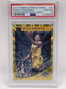 2019 Panini Donruss WNBA Nneka Ogwumike Gold Laser 5/10 PSA 10 - Picture 1 of 1