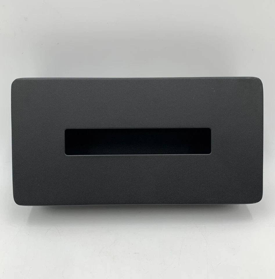 Cubierta de caja de pañuelos de acero en polvo Pottery Barn Yamazaki negro mate #Z533 Foto 1 de 4