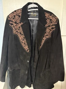 Scully Suede Dress Coat 46L - Picture 1 of 4