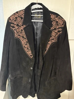 Scully Suede Dress Coat 46L - Image 1 of 4