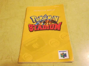 LIBRO DE INSTRUCCIONES PARA NINTENDO 64 JUEGO POKE'MON STADIUM - Imagen 1 de 1