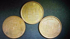 SPAIN 5 CENTS 2004 2005 2006 DEC05F - Picture 1 of 2