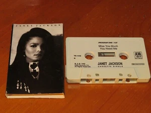 JANET JACKSON - Miss You Much - 2 Track 1989 Cassette Tape Single! RARE! no cd - Picture 1 of 1