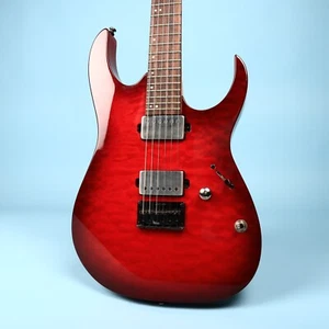 2015 Ibanez RG 6005 FE QM Quilted Maple Top Blaze Red Burst USA EMG Pickups - Picture 1 of 21