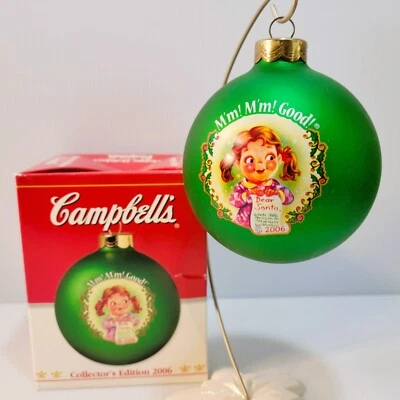 Bola de árvore de Natal Campbell’s Soup Kids Happy Holidays 2006 - Imagem 1 de 4