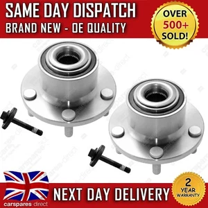 FORD FOCUS MK2 2004-2012 FRONT WHEEL HUB & BEARINGS WITH ABS KIT PAIR X2 - Picture 1 of 6