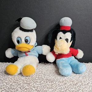 Vintage Walt Disney Donald Duck & Goofy Plush Stuffed Animal NUTSHELL Fill - Picture 1 of 12