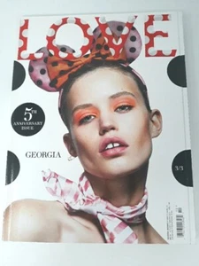 Love Magazine Georgia Jagger 2013 5th Anniversary Issue 10 Print Ads 5 Covers UK - Imagen 1 de 8