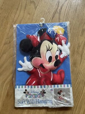 De colección Disney Bebés MINNIE MOUSE Pared Suave Decoración Guardería 1984 Nuevo Foto 1 de 4