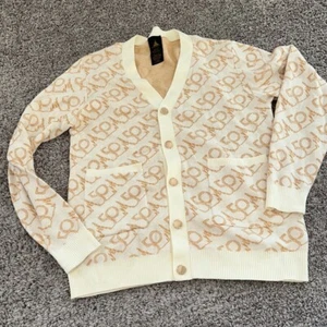 Walt Disney World 50º Tostado Oro Botón Abajo Suéter Talla Grande Botones Dorados - Imagen 1 de 7