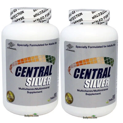 2 x NuHealth Complete Central Silver Senior Multivitamínico 300 Comprimidos Foto 1 de 3