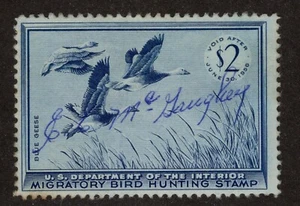 US Scott RW22 Used - Signed - CV 12.50$ - Picture 1 of 2