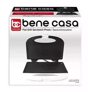 Bene Casa flat grill sandwich maker, cool touch, non-stick, compact, flat grid - Picture 1 of 11
