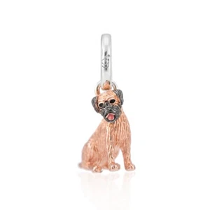 BORDER TERRIER CHARM IN STERLINGSILBER/ROSÉGOLD CMN335 - Bild 1 von 3