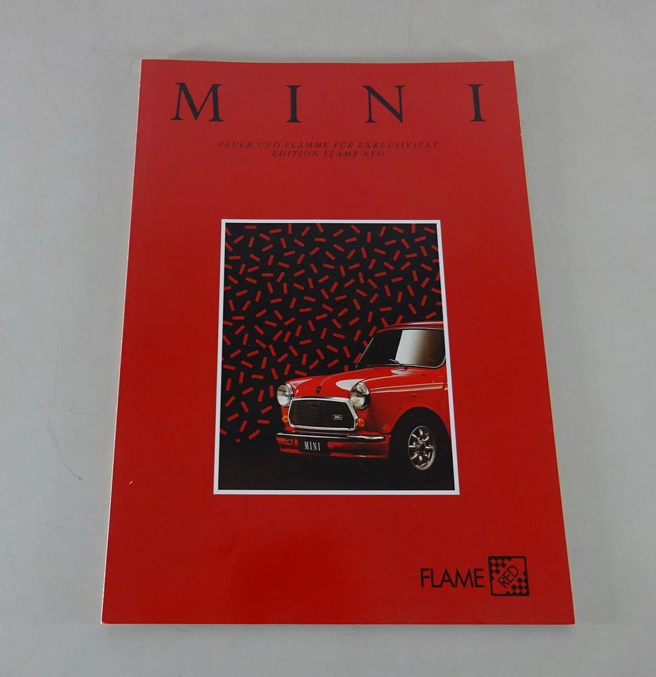 Depliant/ Brochure Rover Mini Flame Red Edition In Tedesco - Immagine 1 di 1