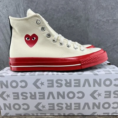 Converse Chuck Taylor All Star 70 High Comme Des Garcons taglia 9 uomo rosso immacolato - Immagine 1 di 4