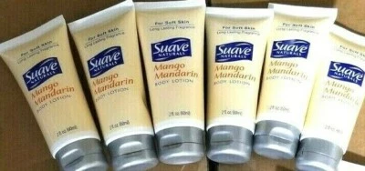6  x Suave Naturals Body Lotion  Mango Mandarin Travel Size   2 fl oz Each - Image 1 of 3