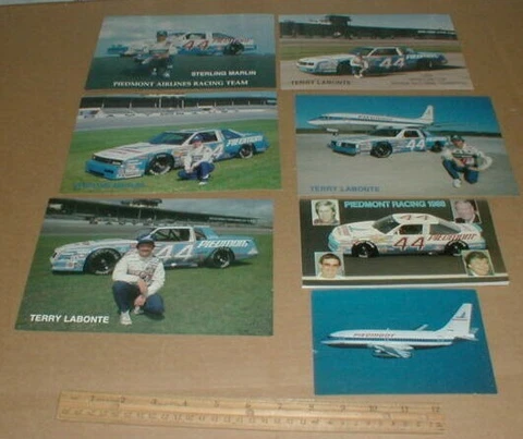 7 1985 1986 Chevy Monte Carlo SS Terry Labonte Racing postcard Piedmont airlines Cover