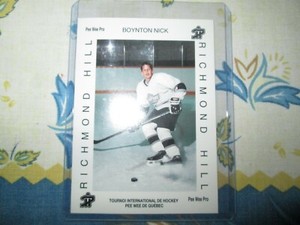 1992 QUEBEC PEE WEE PRO RICHMOND HILL NICK BOYTON   NO 343